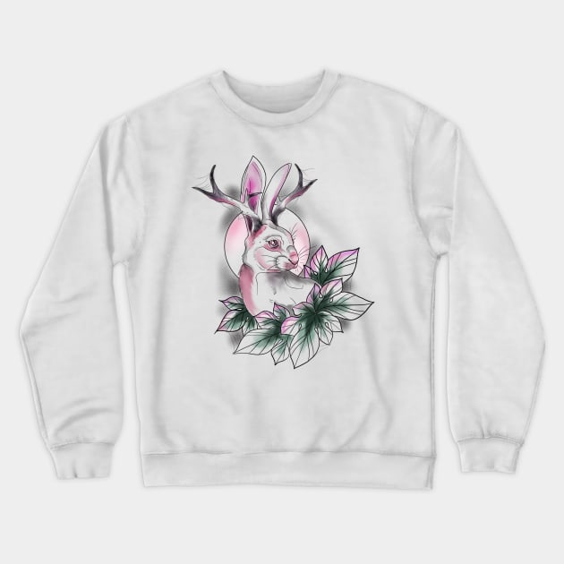 Horny rabbit Crewneck Sweatshirt by OktInk